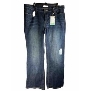 NWT Levi's 590 FULLER WAIST Bootcut Jeans sz 16W (39” X 31”) Dark Wash Midrise